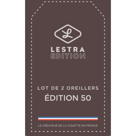 Lot de deux oreillers Lestra Édition spéciale 50 ans