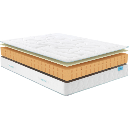 Ensemble Merinos CozyGreen Latex 100 %Naturel + Sommier Confort Medium
