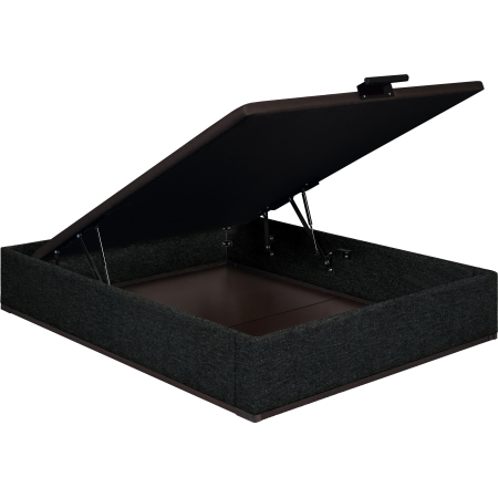 Sommier Lit Coffre Epeda Élite - Jersey Gris Foncé