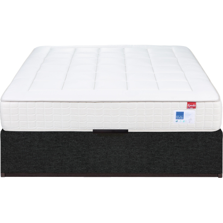 Sommier Lit Coffre Epeda Élite - Jersey Gris Foncé