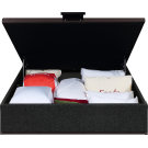 Sommier Lit Coffre Epeda Élite - Jersey Gris Foncé