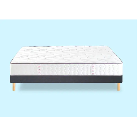 Ensemble Merinos Cosy Lit - 580 Ressorts ensachés + Sommier Confort Medium