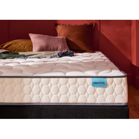 Ensemble Merinos Cosy Lit - 580 Ressorts ensachés + Sommier Confort Medium