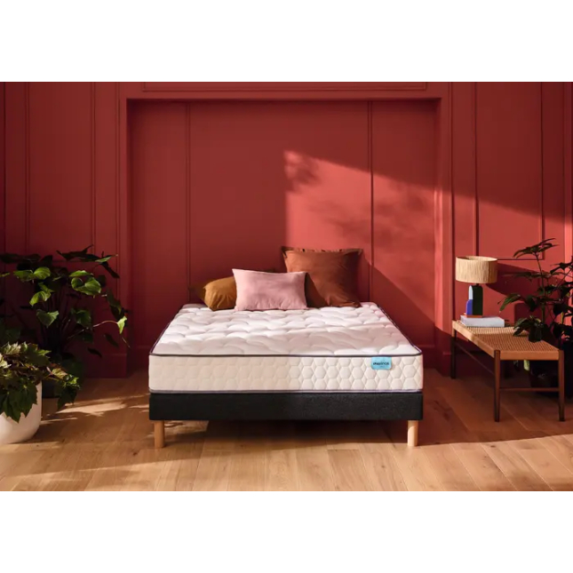 Ensemble Merinos Cosy Lit - 580 Ressorts ensachés + Sommier Confort Medium Ensemble Merinos Cosy Lit - 580 Ressorts ensachés + Sommier Confort Medium