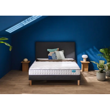 Ensemble Matelas Merinos Chill Bed - Mousse Haute Densité + Sommier Confort Medium