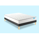 Ensemble Merinos Well Bed - 520 Ressorts ensachés + Sommier Confort Ferme
