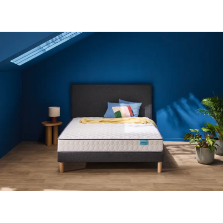 Ensemble Merinos Well Bed - 520 Ressorts ensachés + Sommier Confort Ferme