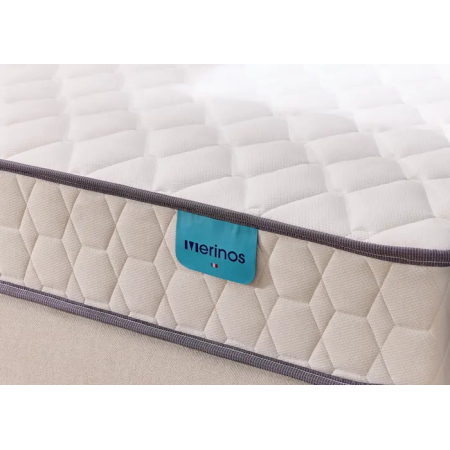 Ensemble Merinos Well Bed - 520 Ressorts ensachés + Sommier Confort Ferme