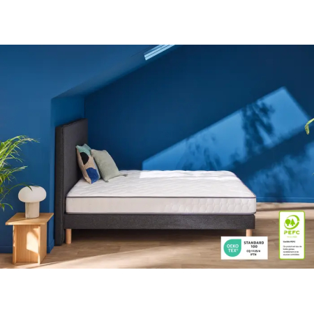 Ensemble Matelas Merinos Chill Bed - Mousse Haute Densité + Sommier Confort Ferme