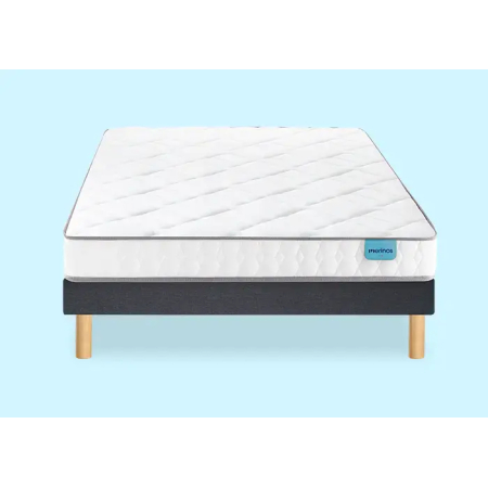 Ensemble Matelas Merinos Chill Bed - Mousse Haute Densité + Sommier Confort Ferme