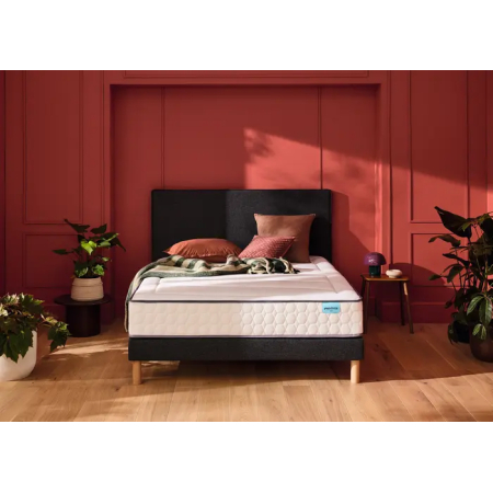 Ensemble Merinos Beauty Bed - 560 Ressorts ensachés + Sommier Confort Ferme