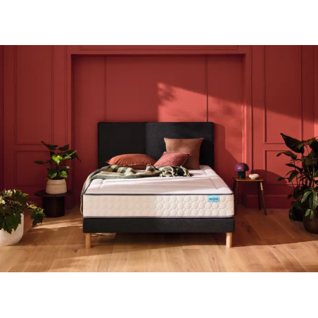 Ensemble Merinos Beauty Bed - 560 Ressorts ensachés + Sommier Confort Ferme
