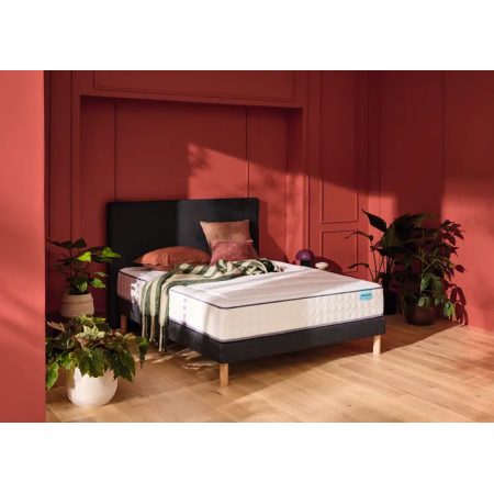 Ensemble Merinos Beauty Bed - 560 Ressorts ensachés + Sommier Confort Ferme