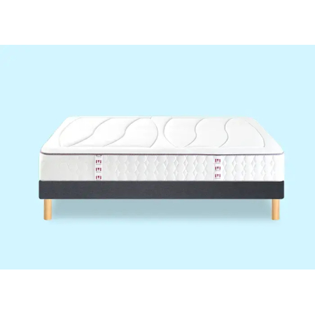 Ensemble Merinos Beauty Bed - 560 Ressorts ensachés + Sommier Confort Ferme