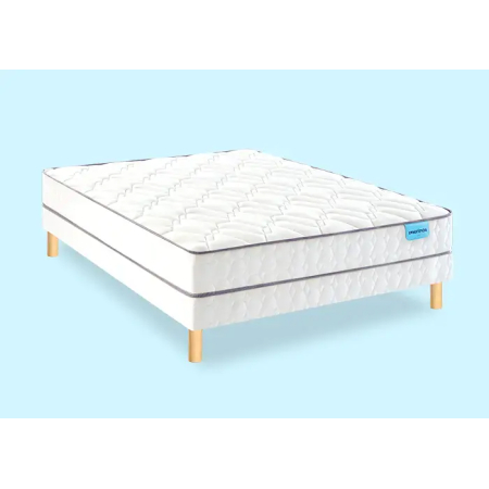 Ensemble Merinos Morning Routine - 560 Ressorts ensachés + Sommier Confort Ferme