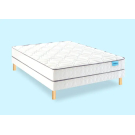 Ensemble Merinos Morning Routine - 560 Ressorts ensachés + Sommier Confort Ferme