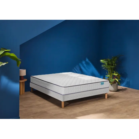 Ensemble Merinos Well Bed - 520 Ressorts ensachés + Sommier Confort Ferme