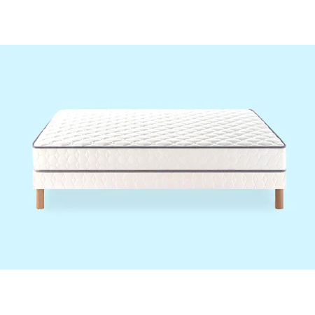 Ensemble Merinos Well Bed - 520 Ressorts ensachés + Sommier Confort Ferme