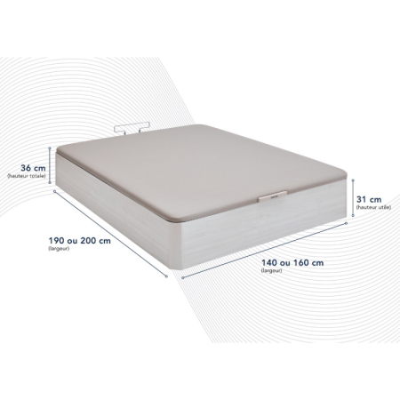 Sommier Lit Coffre Bultex Space Up