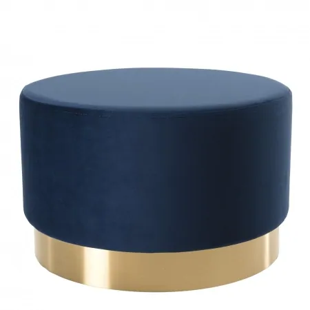 Pouf Rond AGATHA Bleu