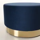 Pouf Rond AGATHA Bleu