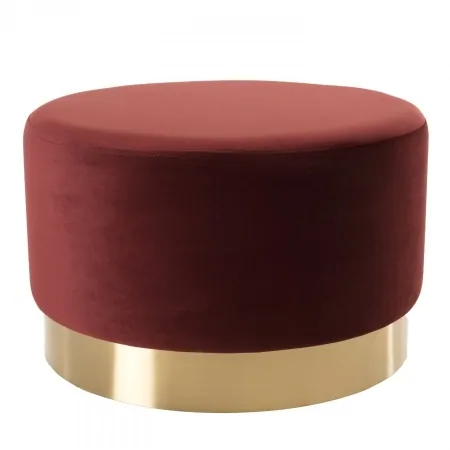 Pouf Rond AGATHA Rouge