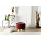 Pouf Rond AGATHA Rouge