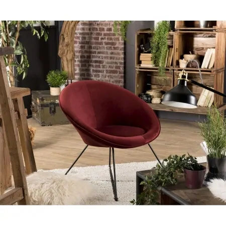 Fauteuil Cocooning AGATHA Rouge