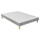 Ensemble Matelas Douces Nuits Mirage Mousse HR 35kg/m3 + Viscoélastique + Sommier Morpho