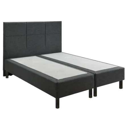 Sommier Epeda Enchanteur Boxspring 3 en 1 Gris Chiné