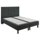 Sommier Epeda Enchanteur Boxspring 3 en 1 Gris Chiné