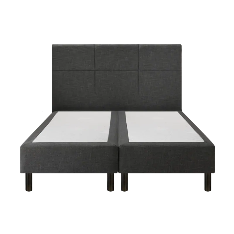 Sommier Epeda Enchanteur Boxspring 3 en 1 Gris Chiné