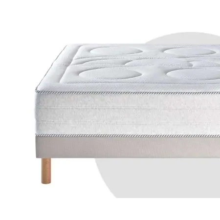 Matelas Merinos ECRIN - 651 Ressorts ensachés + Mousse à mémoire de forme + Latex