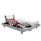 Ensemble Électrique Epeda ESCAPADE + Matelas BALADE Ferme - Gris Impérial