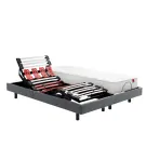 Ensemble Électrique Epeda ESCAPADE + Matelas BALADE Équilibré - Chiné Gris