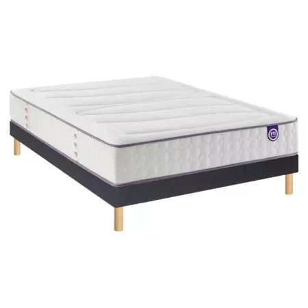 Ensemble Merinos Beauty Bed - 560 Ressorts ensachés + Sommier Confort Ferme