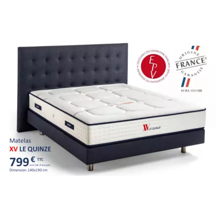 Matelas Duvivier Le XV - 1408 Ressorts Ensachés